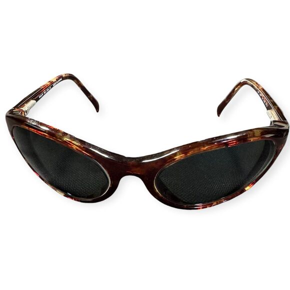 Maui Jim Regatta MJ 159-10 Polarized Sunglasses Brown Tortoise W/Rose VTG w Case main image 5